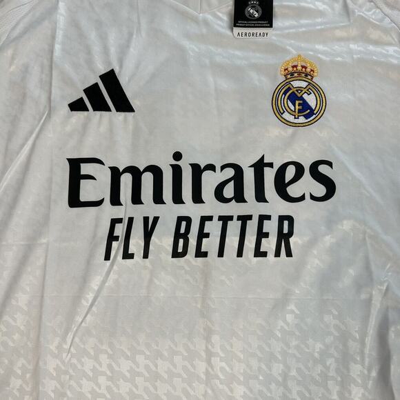 Adidas Real Madrid #9 Kylian Mbappe Authentic Soccer Jersey NWT Mens Large - Picture 2 of 9